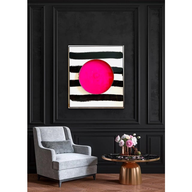 2020s Pink Pop! Acrylic Painting on Board For Sale - Image 5 of 11