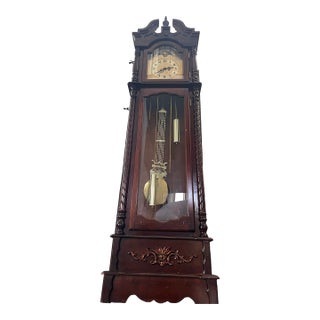 1990s French Grandfather Clock Working Perfectly For Sale