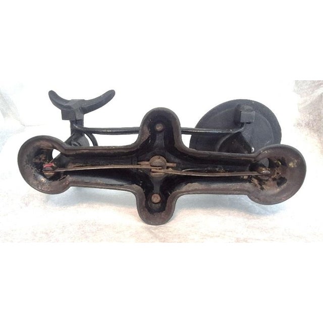 American Antique Cast-Iron Double-Pan Balance Scale For Sale - Image 3 of 5