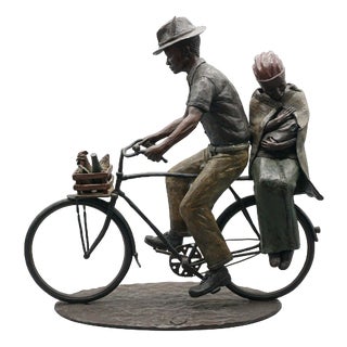 Louis Chanu, After the Market, Bronze For Sale
