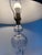 Contemporary Vintage Crystal Cut Glass Table Lamp For Sale - Image 3 of 12