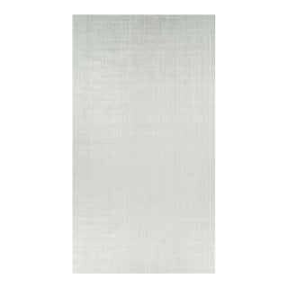 Rug & Kilim’s Oversized Textural Rug in Solid White and Silver-Gray Striae - 11x20 For Sale
