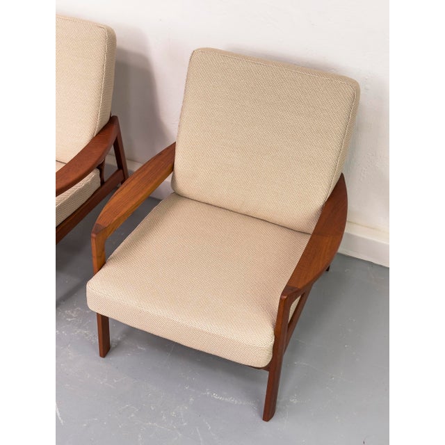 Teak Lounge Chairs by Tove & Edvard Kindt Larsen for Gustav Bahus, 1960s, Set of 2 For Sale - Image 10 of 18