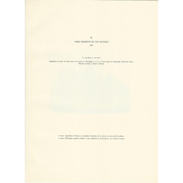 1950s Morandi, Various Objects on a Table, 1957, Lithograph For Sale - Image 5 of 7