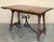 20th Century Spanish Console Fold Out Farm Table with Wood Stretcher For Sale - Image 11 of 18