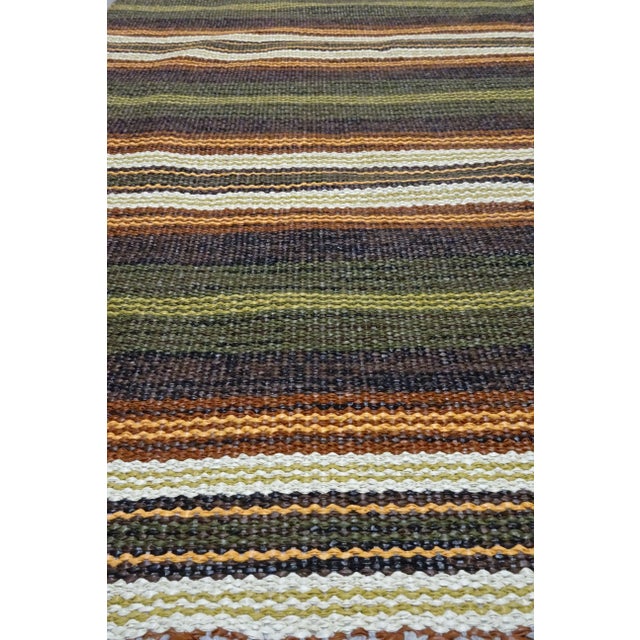 1950s Rag Rug Swedish Mid Century Vinyl For Sale - Image 5 of 6