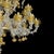 1950s Rezzonico Chandelier in Crystal and Gold Murano Glass, 1950s For Sale - Image 5 of 7