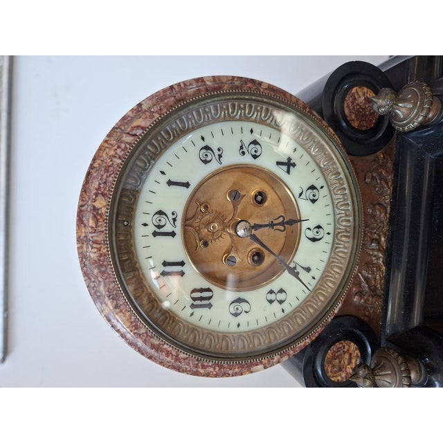 Metal Antique Napoleon III Style Mantelpiece Triptych, 1850, Set of 3 For Sale - Image 7 of 18