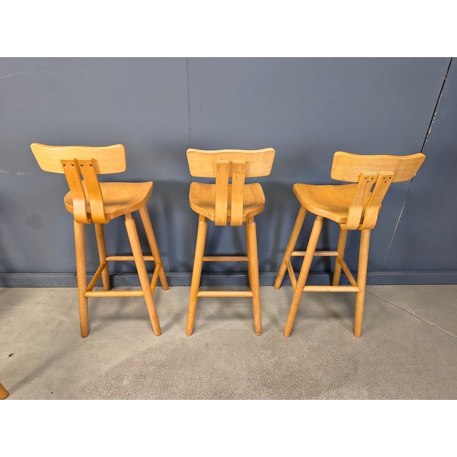 1960s Mid-Century Brutalist Bar Stools, 1960s, Set of 6 For Sale - Image 5 of 15