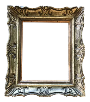 Vintage Mid Century Carved W/Painted Finish French Style 8 X 10 Frame