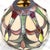 Victorian Vintage Tiffany Style Stained Glass Tulip Mini Pendant With Sloped Ceiling Adapter For Sale - Image 3 of 5