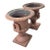 19th C Large American Cast Iron Urns For Sale