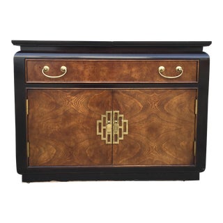 Chin Hua Century Furniture Rolling Bar Cabinet For Sale