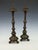 A rare pair of french painted wood altar candlesticks, c. 1780–1820 late 18th / early 19th century a distinguished and...