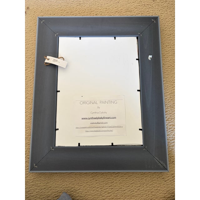 Original and signed oil painting by Cynthia Dybsky Frame dimensions: 14x17" Canvas dimensions: 9x12"