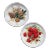 Pair of Decorative Floral Ceramic Dishes For Sale