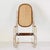 1970s Rocking Chair, Brass & Wicker, Mid-Century Modern Charmy rocking chair from the 1970s inspired by the iconic...