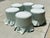 Set of Six Custom Upholstered Scalamandre Silk Stools For Sale - Image 4 of 6