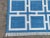 Sky Blue Handmade Cotton Pattern Square Rug, Sky Blue and White 8'x10' For Sale - Image 8 of 11