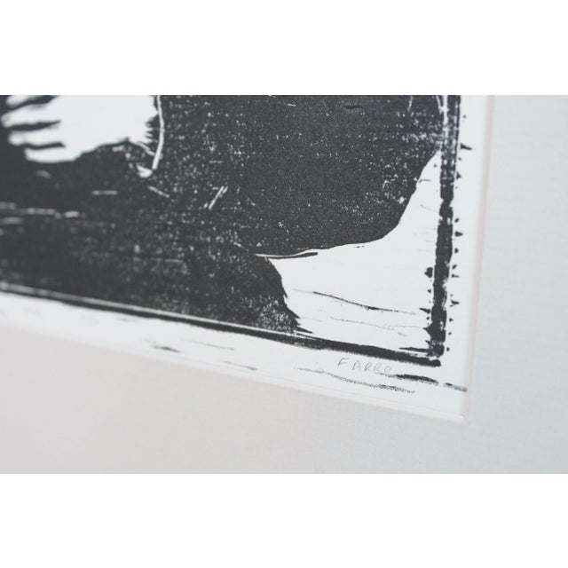 2010s Original Woodblock Print "Rasputin" by Michelle Farro For Sale - Image 5 of 13