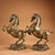 Pair of Vintage Bronze Galloping Horses – Gold Inlaid Figures on Stands For Sale - Image 9 of 10
