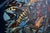 Confetti of Life by Andrada Trapnell | Oil on board Hand holding flowers with birds flying around. For Sale - Image 4 of 5
