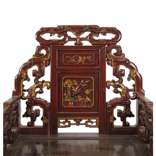 Antique Chinese Taishi Chairs, a Set of 4 For Sale - Image 10 of 12