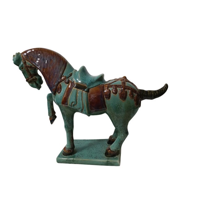 Tang Dynasty Style Terracotta Horse, 1970s For Sale - Image 9 of 11