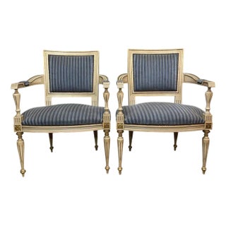 French Louis XV Style Armchairs, Set of 2 For Sale