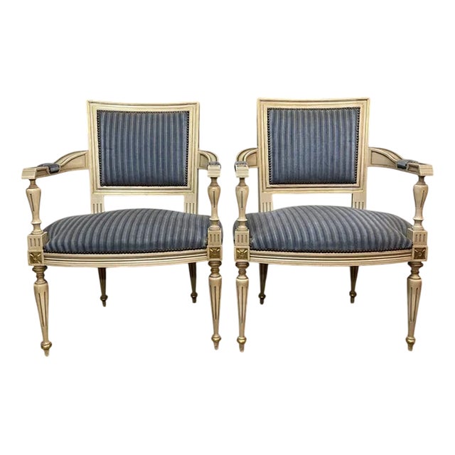 French Louis XV Style Armchairs, Set of 2 For Sale