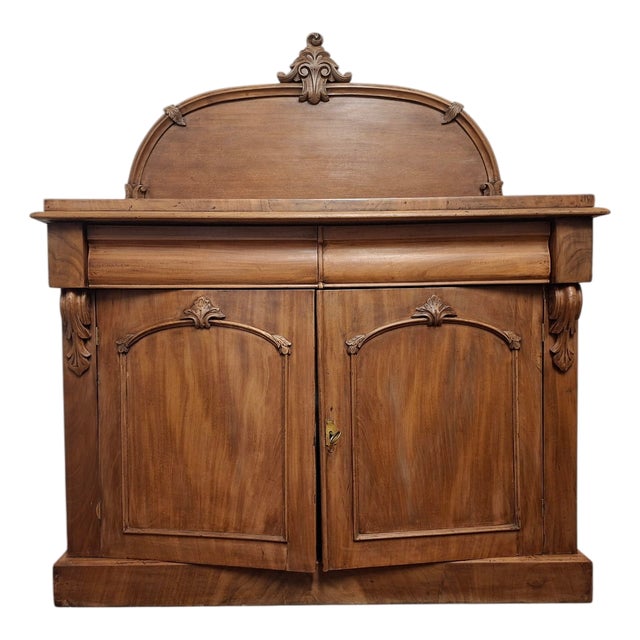 English Sideboard in Mahogany with Shelf, 1800 For Sale