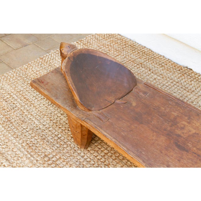Long & Slim Antique Turtle Senufo Bed For Sale In Los Angeles - Image 6 of 10