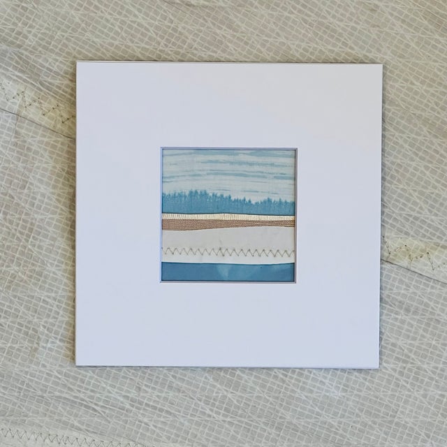 Contemporary Contemporary Semi-Abstract​ Mixed Media Nautical Sailcloth Landscape​ - By JJ-Hogan | There Is Still Good in This World For Sale - Image 3 of 9