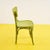 Green Side Chair in Wood For Sale - Image 4 of 6