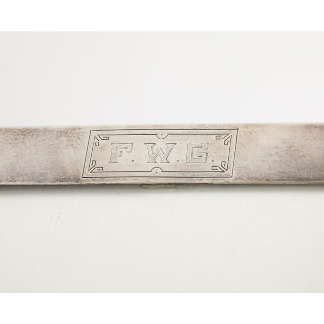 Vintage 20th Century Art Deco Style Sterling Silver Picture Frame For Sale - Image 12 of 13