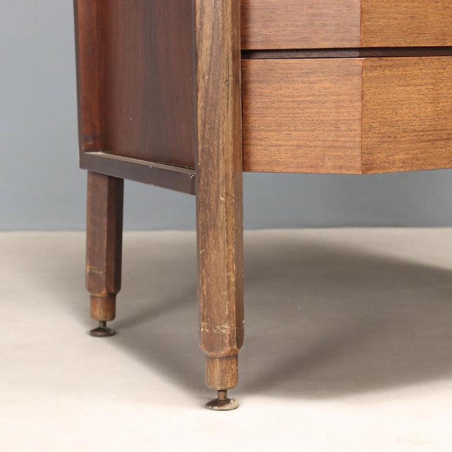 Brown Showcase Cabinet, 1960s For Sale - Image 8 of 10