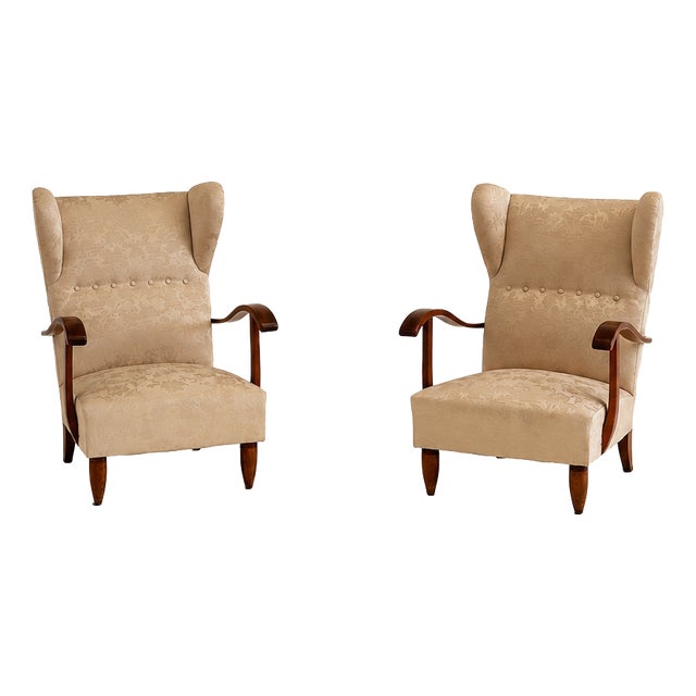 Vintage Armchairs by Paolo Buffa, 1950s, Set of 2 For Sale
