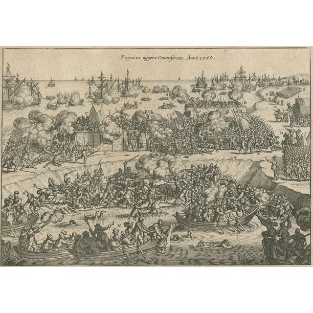 Battle of Kauwenstein Dijk, 1585, Paper For Sale - Image 3 of 8