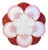 Antique Victorian Shell-Form Porcelain Cabinet Plate in Pink, Crimson & Gilded Details; Circa 1890 For Sale