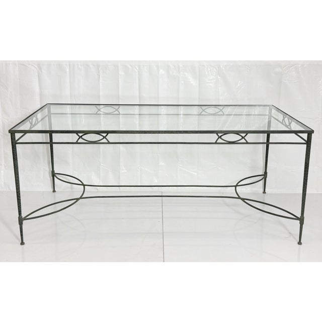 1970s Mario Papperzini for Salterini Iron Patio Dining Set, 6 Chairs & Matching Table, Attributed For Sale - Image 16 of 18