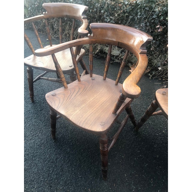Late 19th Century Antique English Pub Chairs Set of 3 Chairish