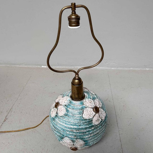 Ceramic Table Lamp, Italy, 1950s-1960s For Sale - Image 9 of 17
