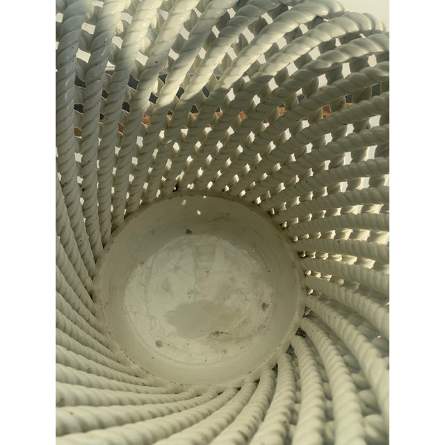 Italian Flower Pot - Glazed For Sale - Image 9 of 9