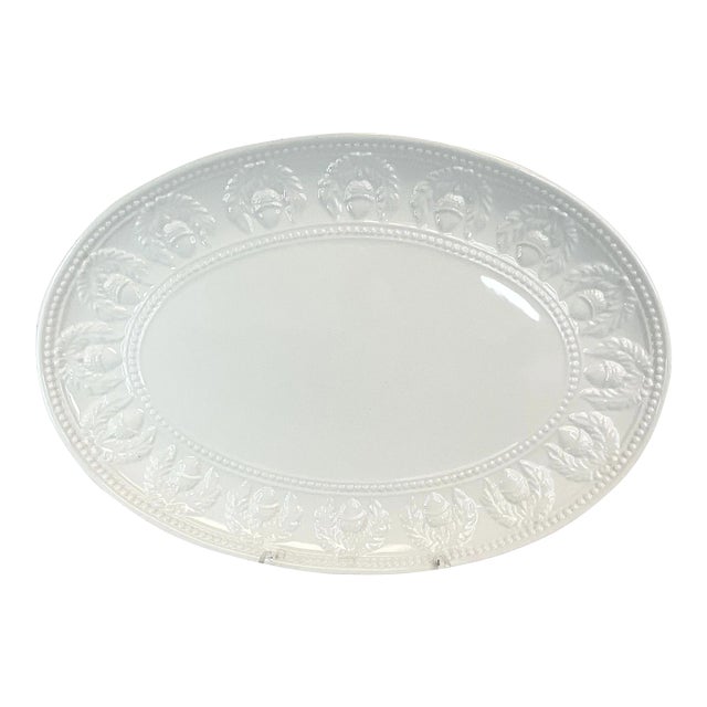 Vintage Italian Arts & Crafts Acorn & Laurel Wreath Platter, William Sonoma - Thanksgiving For Sale