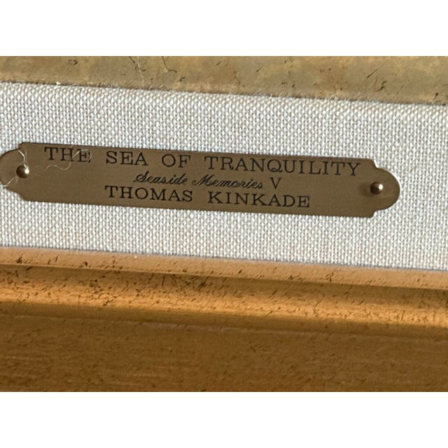 1990s Thomas Kinkade "Sea of Tranquility" Gallery Proof (G/P) Canvas – Rare Gold Seal For Sale - Image 10 of 12