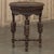 Coffee Antique Jacobean Style Octagonal End Table in Hand Waxed Oak For Sale - Image 8 of 18