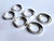 Vintage Silverplate Modernist Napkin Rings, Set of 6 For Sale - Image 13 of 16