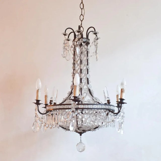 Italian Chandelier, 1950s For Sale - Image 4 of 9