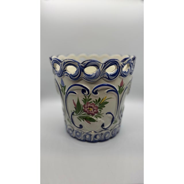 This authentic piece was handcrafted by Real Cerâmica (RCCL) in Coimbra, Portugal. It features the workshop's signature...