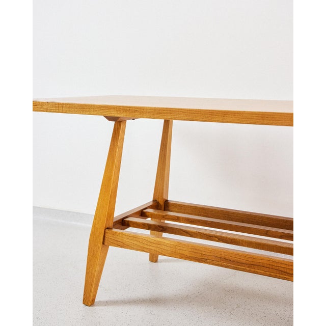 Mid-Century Oak Coffee Table, 1960s For Sale - Image 4 of 6